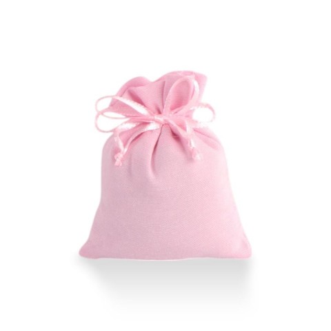 SACCHETTO COTONE ROSA PICCOLO 8X10